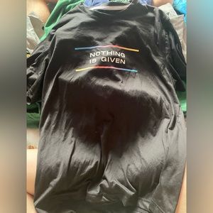 nothing is given athletic shirt